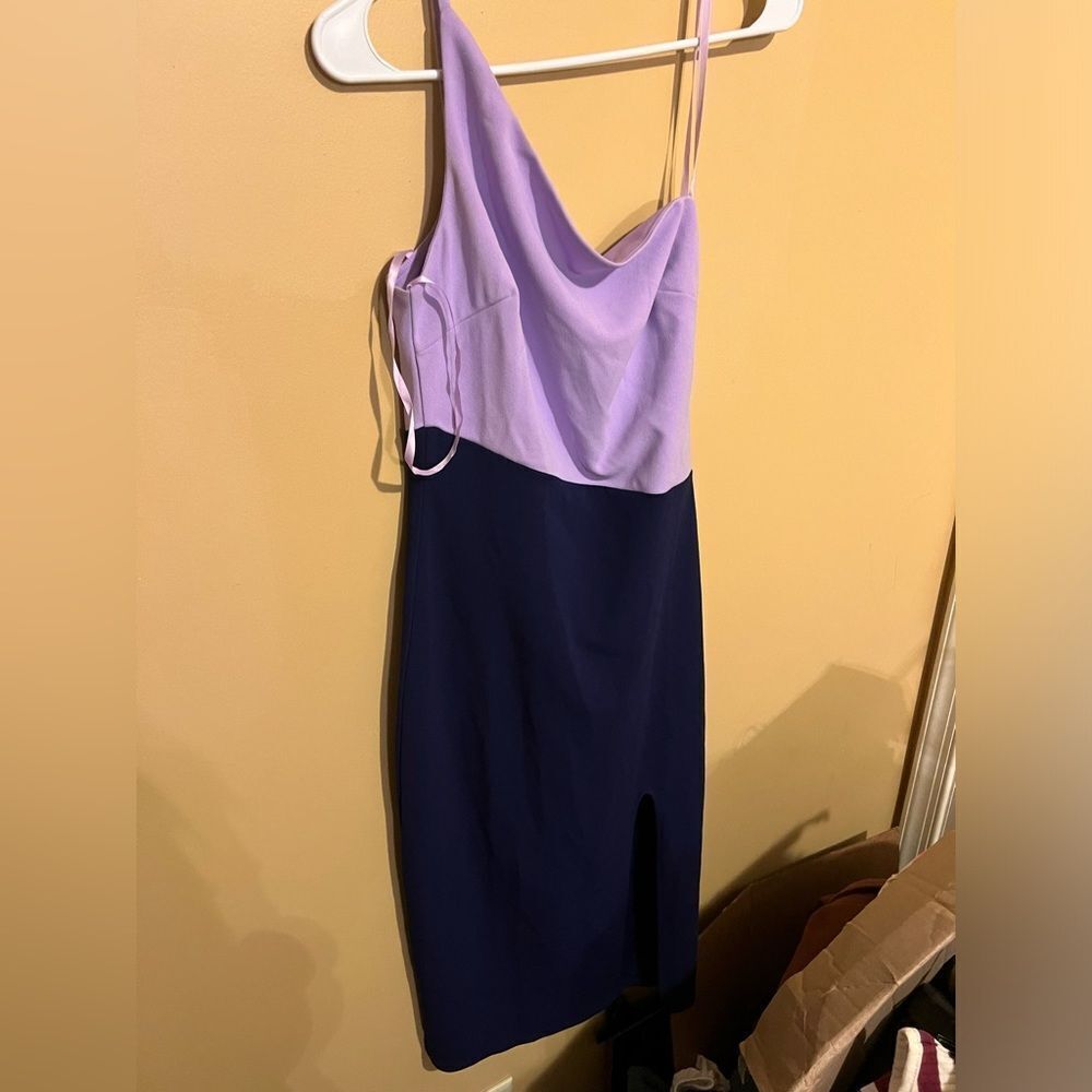 NWT crystal sky one shoulder dress M